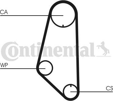 CONTITECH CT732WP1 - Pompa acqua + Kit cinghie dentate www.autoricambit.com