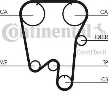 Continental CT854 - Cinghia dentata www.autoricambit.com