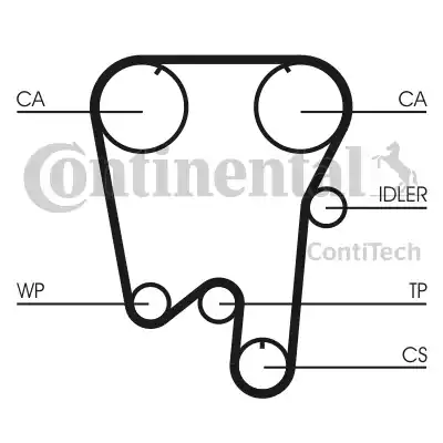 Continental CT854 - Cinghia dentata www.autoricambit.com