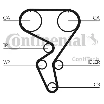 Continental CT 724 - Cinghia dentata www.autoricambit.com