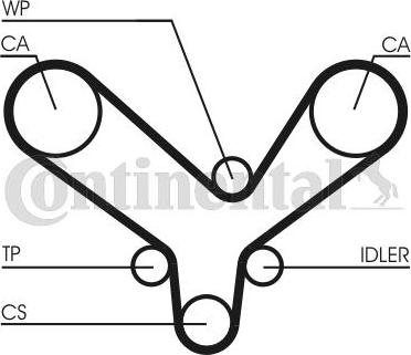 CONTITECH CT726 - Cinghia dentata www.autoricambit.com