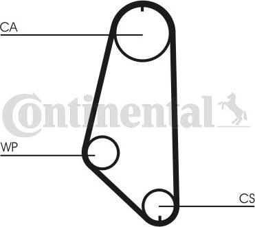 CONTITECH CT 720 - Cinghia dentata www.autoricambit.com