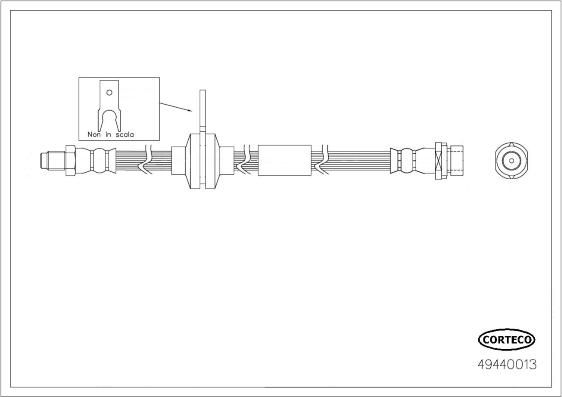 Corteco 49440013 - Flessibile del freno www.autoricambit.com