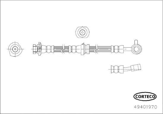 Corteco 49401970 - Flessibile del freno www.autoricambit.com