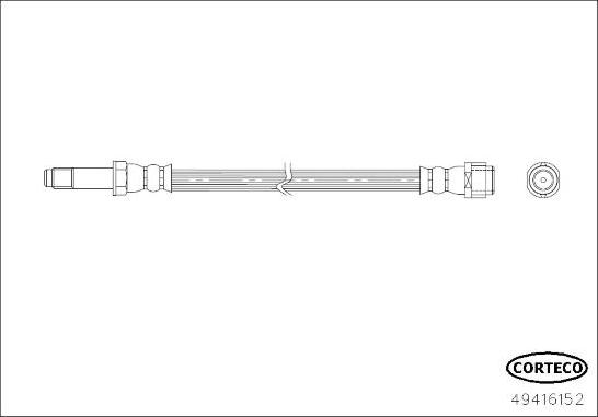 Corteco 49416152 - Flessibile del freno www.autoricambit.com