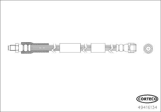 Corteco 49416134 - Flessibile del freno www.autoricambit.com