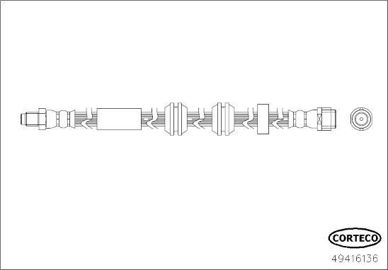 Corteco 49416136 - Flessibile del freno www.autoricambit.com