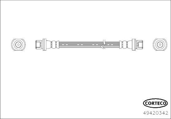 Corteco 49420342 - Flessibile del freno www.autoricambit.com