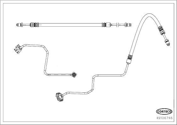 Corteco 49106746 - Flessibile del freno www.autoricambit.com