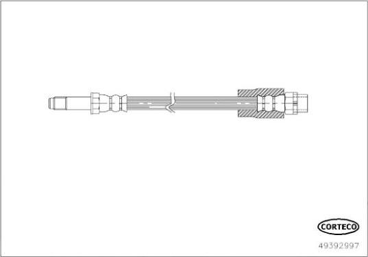 Corteco 49392997 - Flessibile del freno www.autoricambit.com