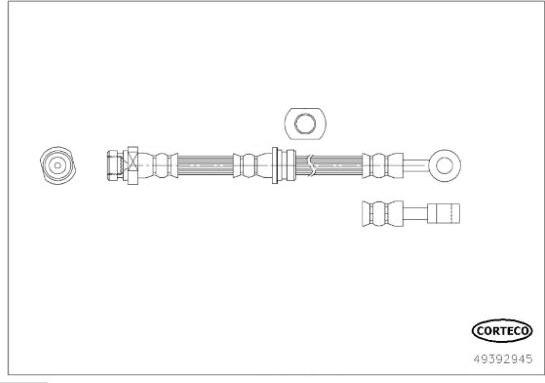 Corteco 49392945 - Flessibile del freno www.autoricambit.com