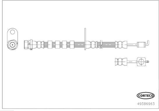 Corteco 49386963 - Flessibile del freno www.autoricambit.com