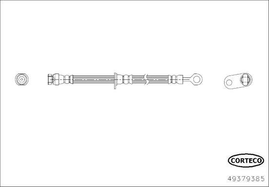 Corteco 49379385 - Flessibile del freno www.autoricambit.com