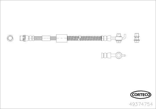 Corteco 49374754 - Flessibile del freno www.autoricambit.com