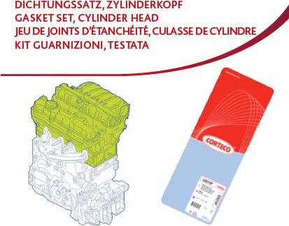 Corteco 418581P - Kit guarnizioni, Testata www.autoricambit.com