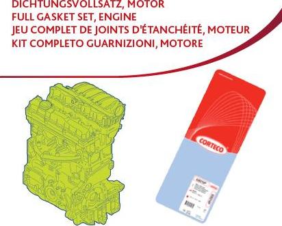 Corteco 437047P - Kit completo guarnizioni, Motore www.autoricambit.com