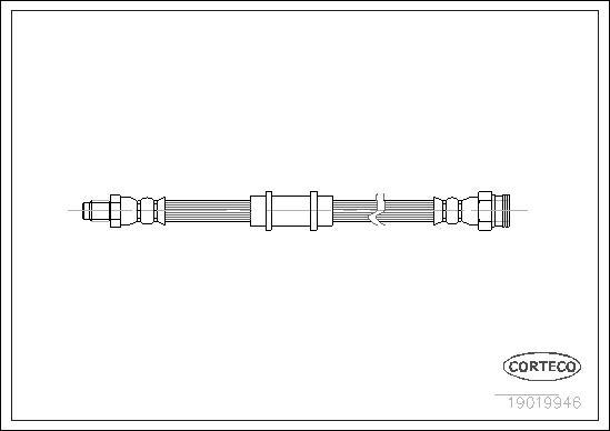 Corteco 19019946 - Flessibile del freno www.autoricambit.com