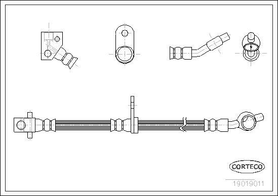 Corteco 19019011 - Flessibile del freno www.autoricambit.com