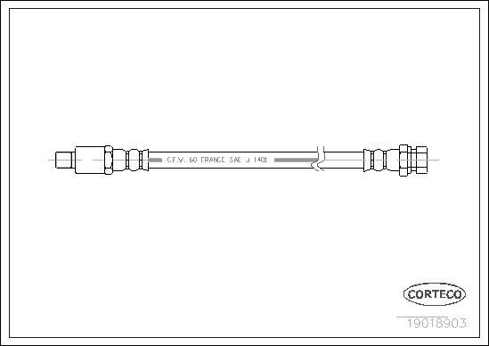 Corteco 19018903 - Flessibile del freno www.autoricambit.com