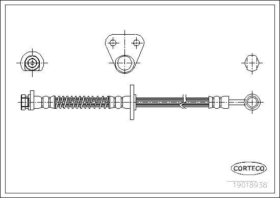 Corteco 19018938 - Flessibile del freno www.autoricambit.com