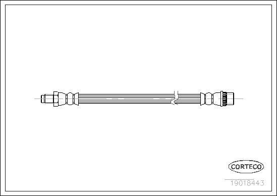 Corteco 19018443 - Flessibile del freno www.autoricambit.com