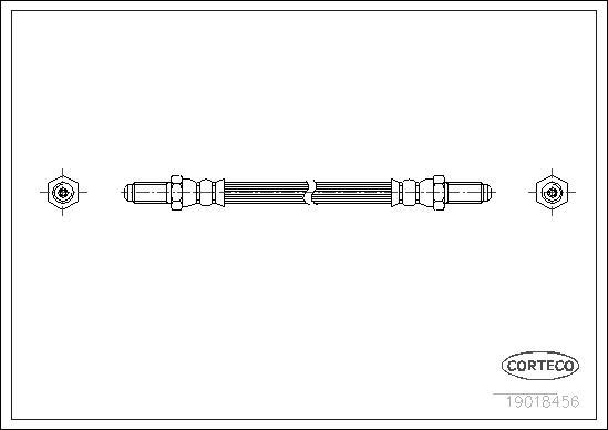 Corteco 19018456 - Flessibile del freno www.autoricambit.com