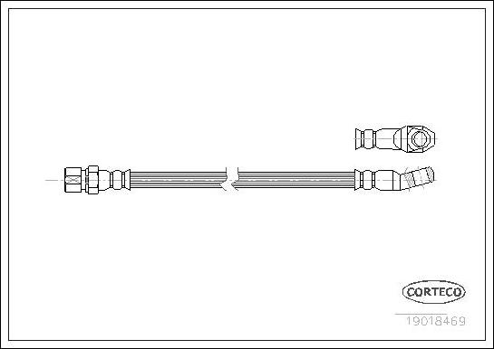 Corteco 19018469 - Flessibile del freno www.autoricambit.com