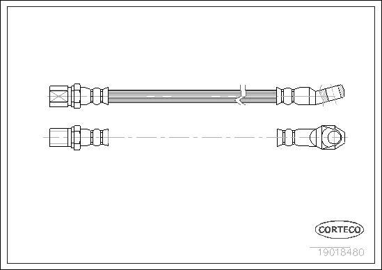 Corteco 19018480 - Flessibile del freno www.autoricambit.com