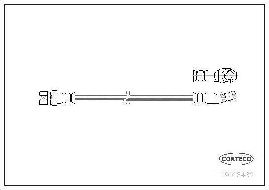 Corteco 19018482 - Flessibile del freno www.autoricambit.com