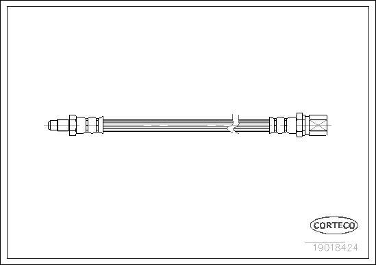 Corteco 19018424 - Flessibile del freno www.autoricambit.com