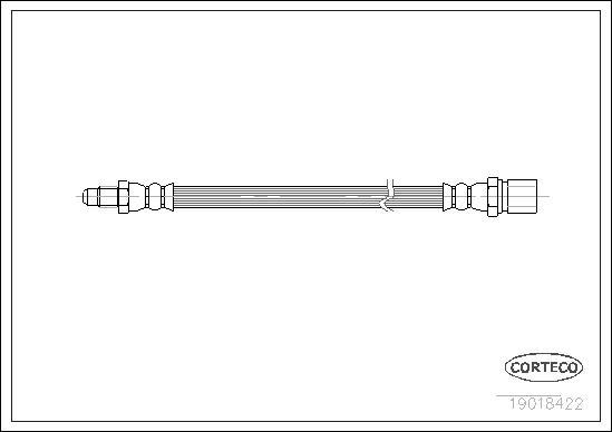 Corteco 19018422 - Flessibile del freno www.autoricambit.com