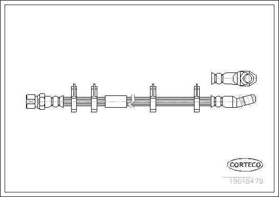 Corteco 19018479 - Flessibile del freno www.autoricambit.com