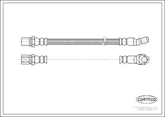 Corteco 19018477 - Flessibile del freno www.autoricambit.com