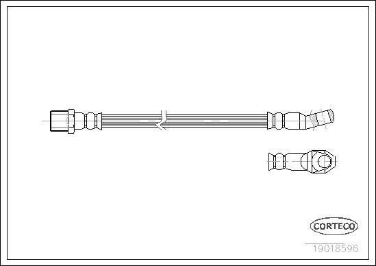 Corteco 19018596 - Flessibile del freno www.autoricambit.com