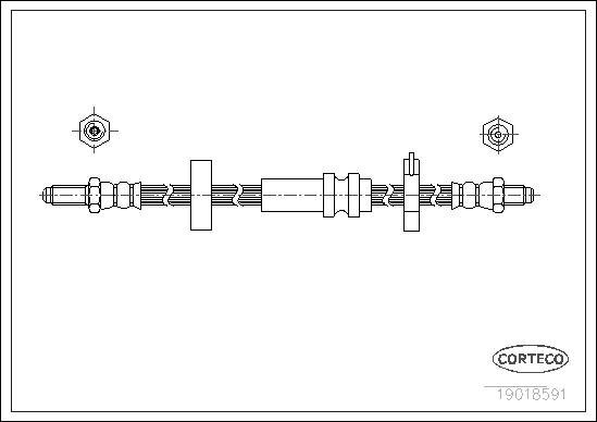 Corteco 19018591 - Flessibile del freno www.autoricambit.com