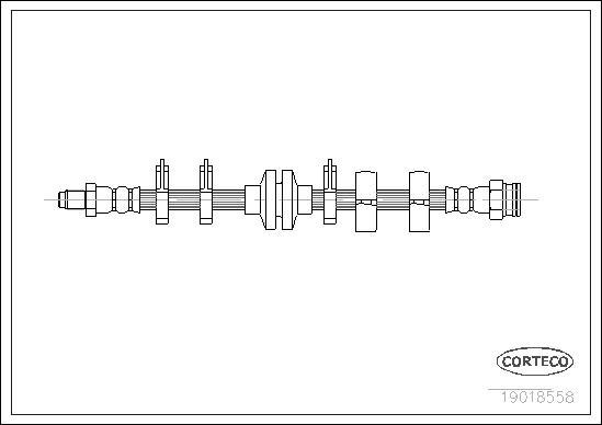 Corteco 19018558 - Flessibile del freno www.autoricambit.com