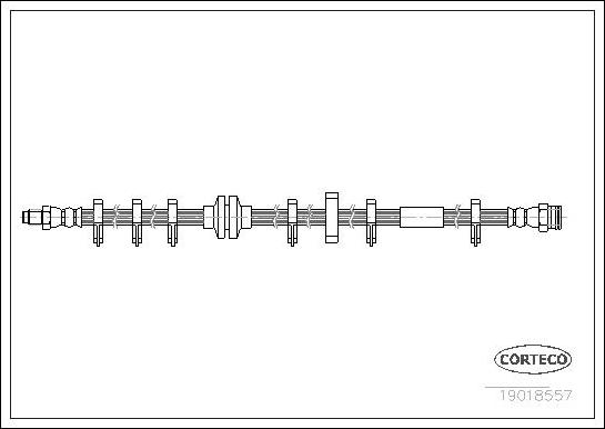 Corteco 19018557 - Flessibile del freno www.autoricambit.com