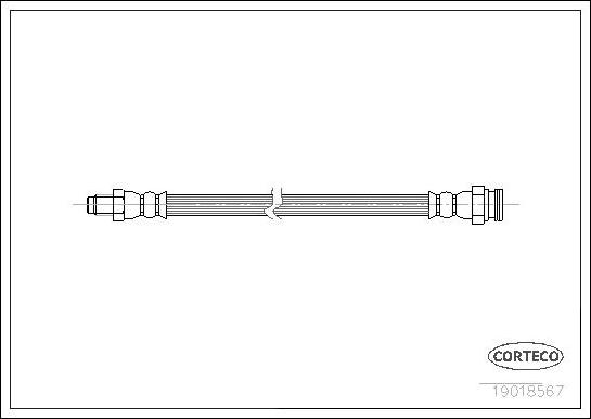 Corteco 19018567 - Flessibile del freno www.autoricambit.com