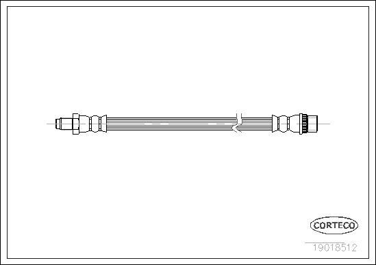 Corteco 19018512 - Flessibile del freno www.autoricambit.com