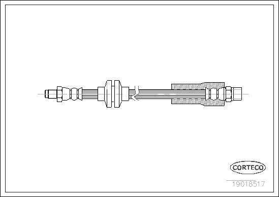 Corteco 19018517 - Flessibile del freno www.autoricambit.com