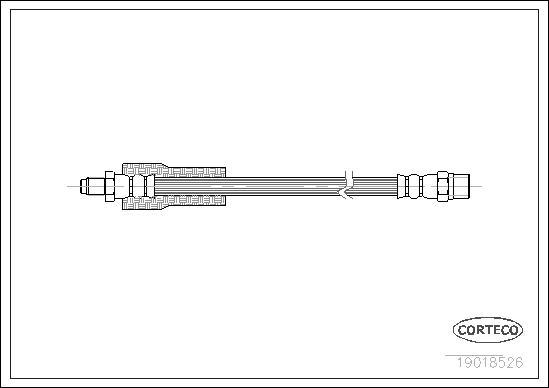 Corteco 19018526 - Flessibile del freno www.autoricambit.com