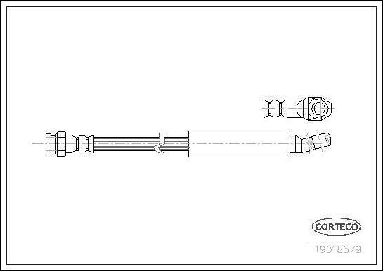 Corteco 19018579 - Flessibile del freno www.autoricambit.com