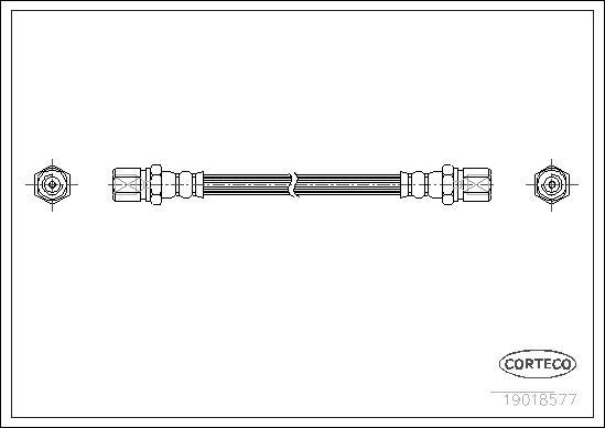 Corteco 19018577 - Flessibile del freno www.autoricambit.com