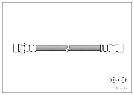 Corteco 19018699 - Flessibile del freno www.autoricambit.com