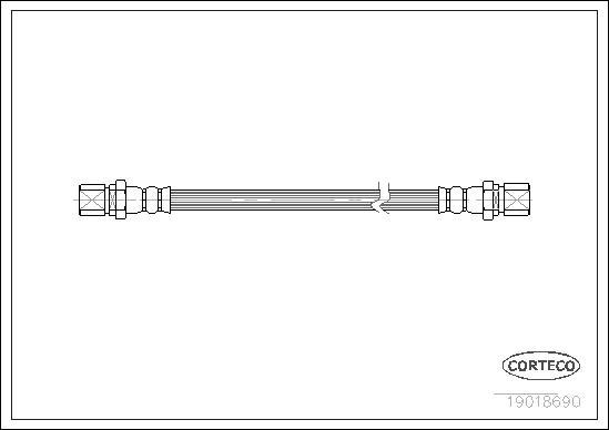 Corteco 19018690 - Flessibile del freno www.autoricambit.com