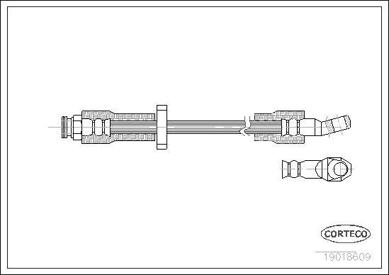 Corteco 19018609 - Flessibile del freno www.autoricambit.com