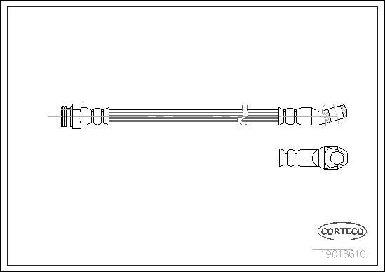 Corteco 19018610 - Flessibile del freno www.autoricambit.com