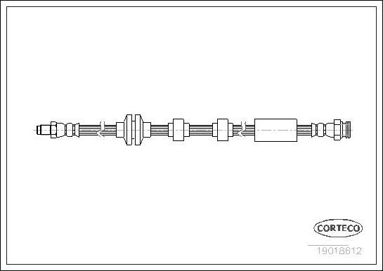 Corteco 19018612 - Flessibile del freno www.autoricambit.com