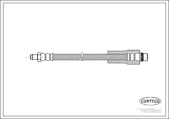 Corteco 19018682 - Flessibile del freno www.autoricambit.com