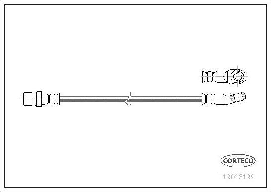 Corteco 19018199 - Flessibile del freno www.autoricambit.com